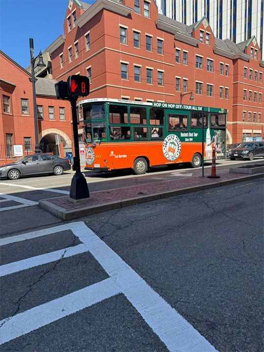 bus on road