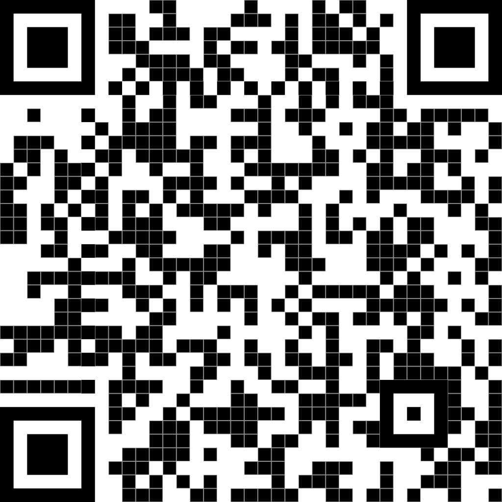 QR code in black and white.