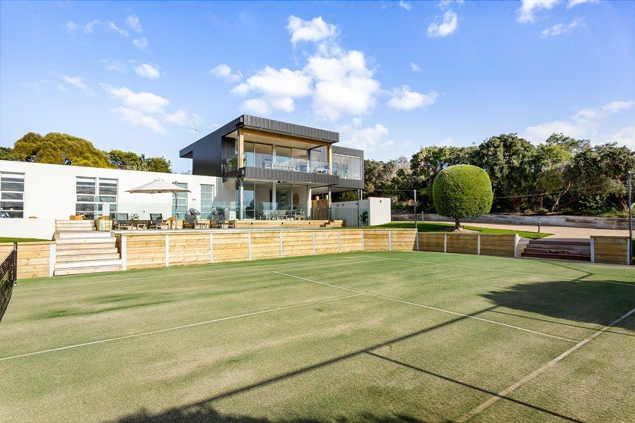 Wide Tennis Court — Rye, VIC — Quin Wyatt Building Designers