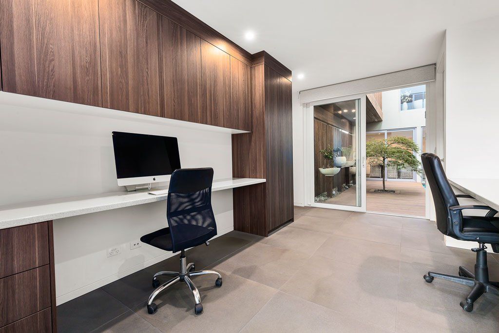 Office Room — Rye, VIC — Quin Wyatt Building Designers