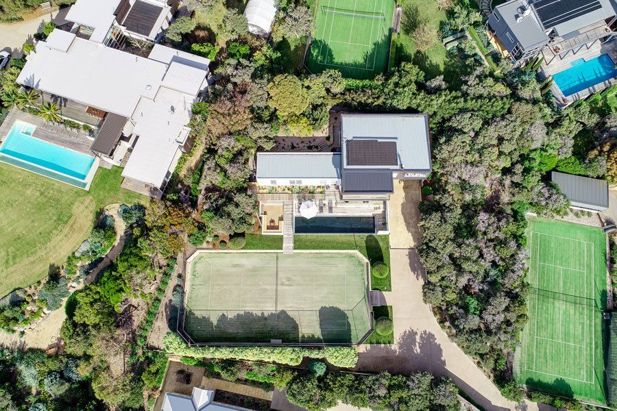 Aerial View Of The House — Rye, VIC — Quin Wyatt Building Designers