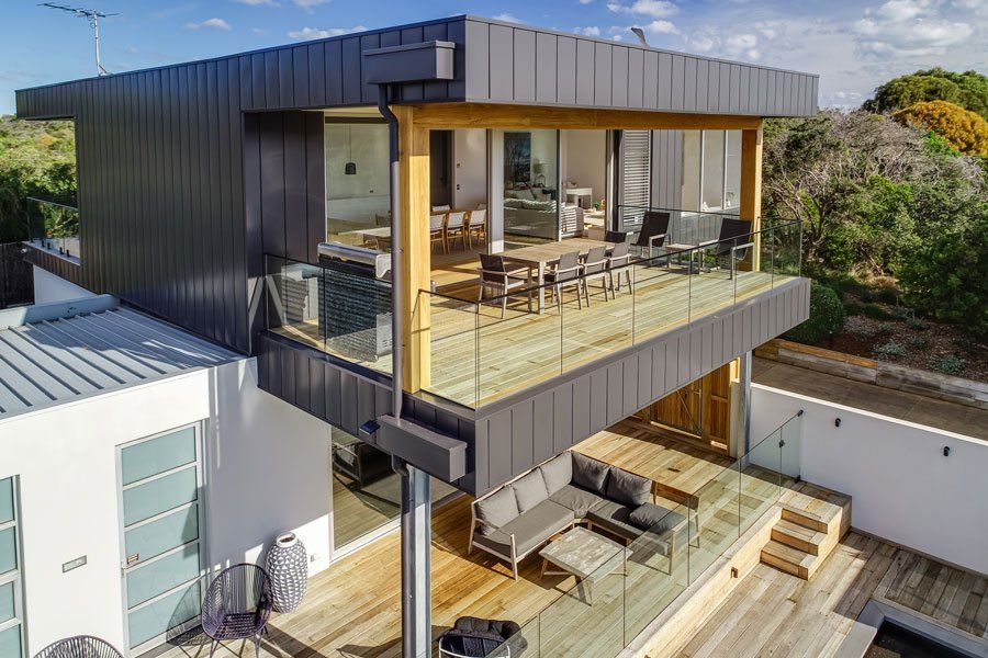 Beautiful Gray House — Rye, VIC — Quin Wyatt Building Designers