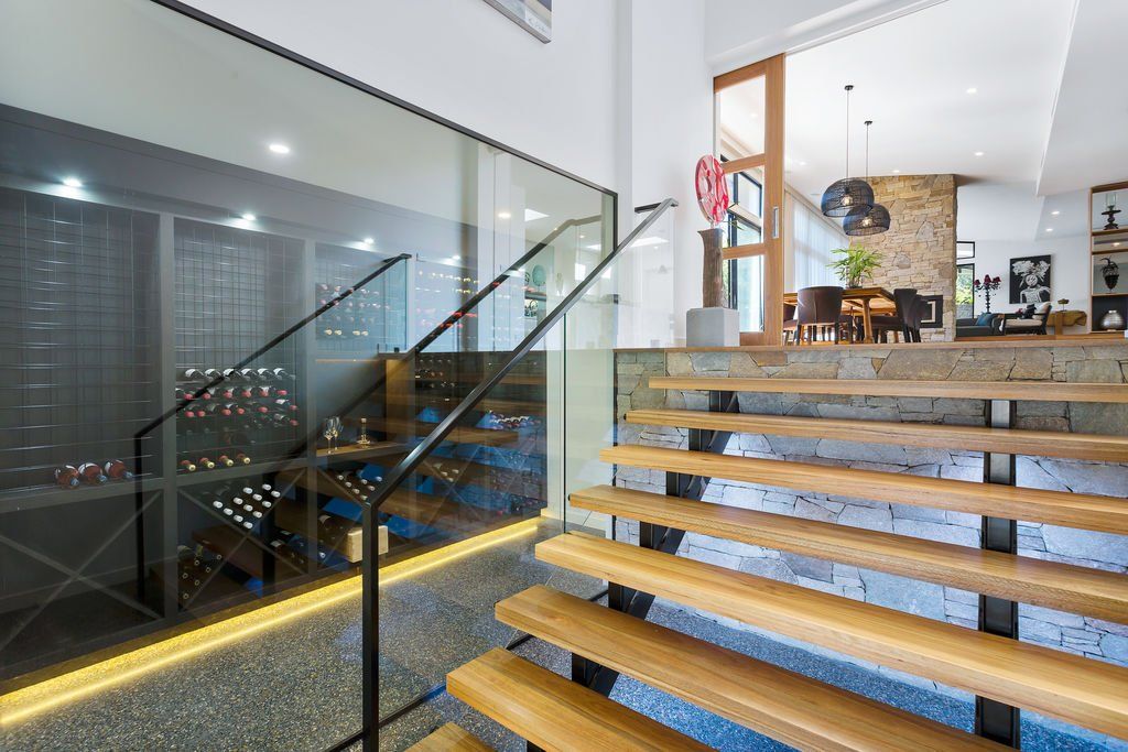 Staircase And Winery — Rye, VIC — Quin Wyatt Building Designers