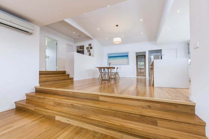 Wooden Flooring And Stairs — Rye, VIC — Quin Wyatt Building Designers
