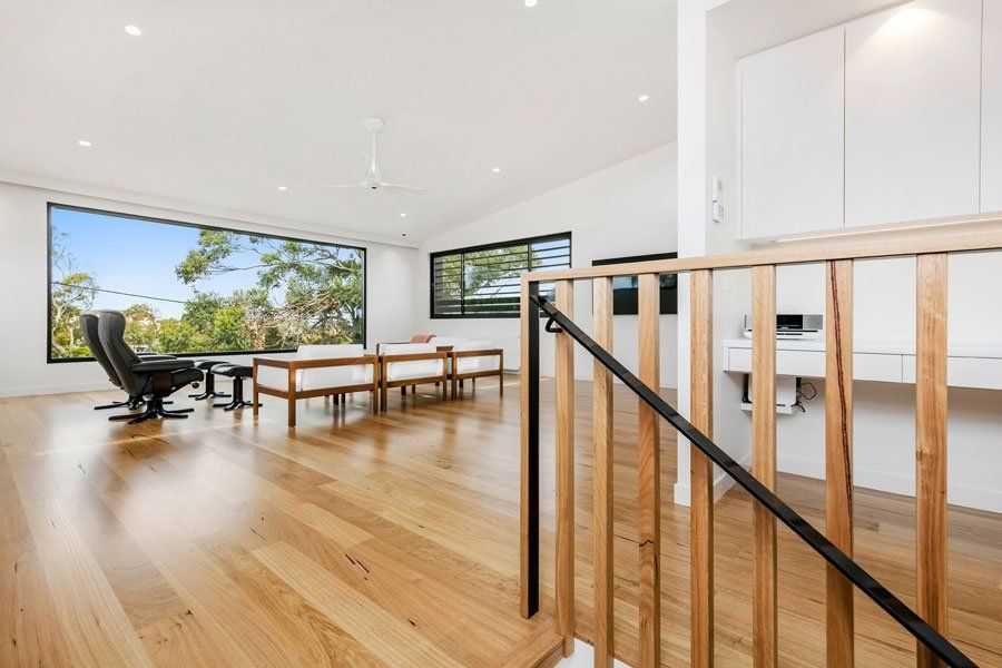 Wooden Floor — Rye, VIC — Quin Wyatt Building Designers