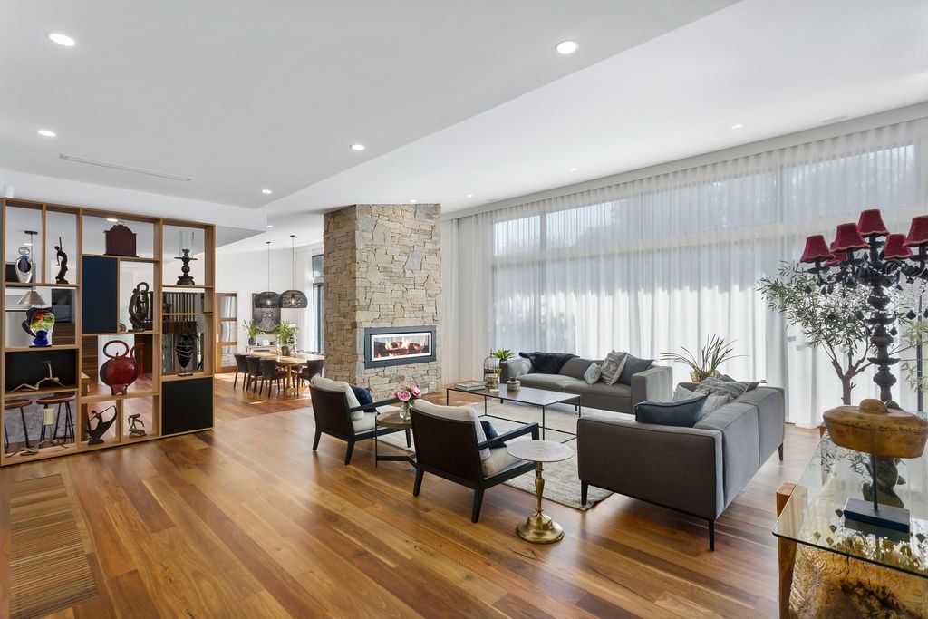 Spacious Living Room — Rye, VIC — Quin Wyatt Building Designers