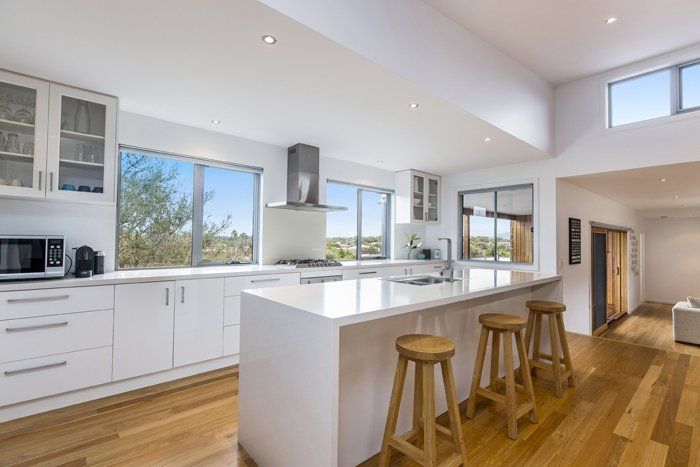 White Kitchen — Rye, VIC — Quin Wyatt Building Designers