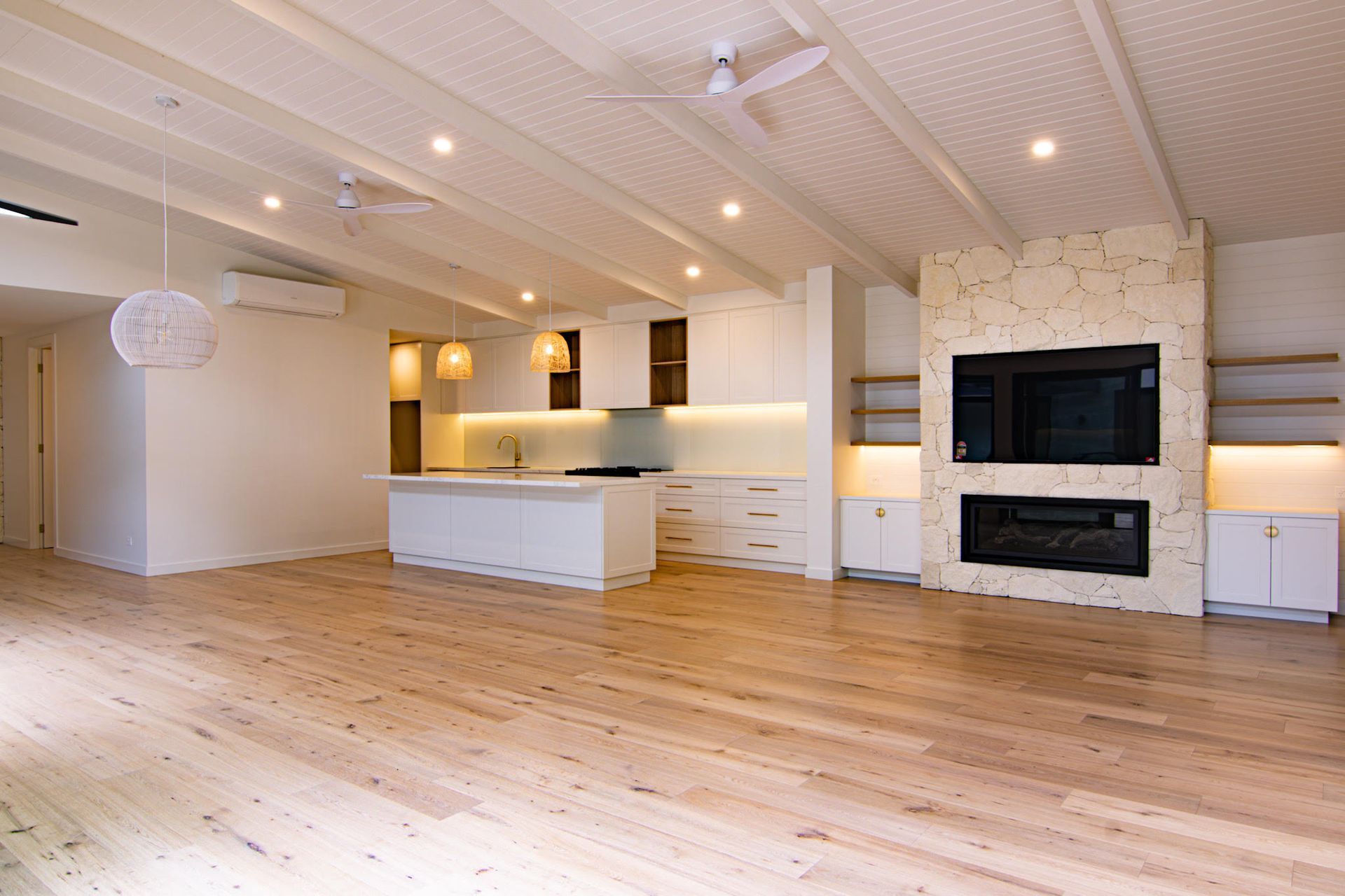 Spacious And Clean Living Room — Rye, VIC — Quin Wyatt Building Designers