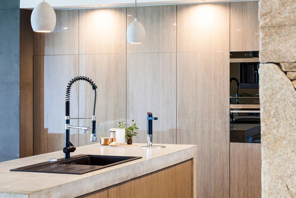 Modern Kitchen Sink — Rye, VIC — Quin Wyatt Building Designers