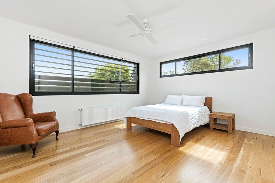 Spacious Bedroom — Rye, VIC — Quin Wyatt Building Designers