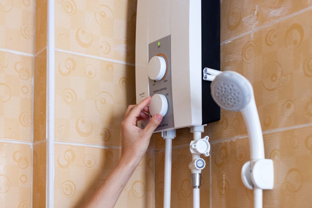 Electric Boiler in Shower Room — Electrical Services in Uralla, NSW