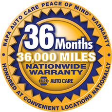 Napa Warranty Badge | Premier Auto Service Center