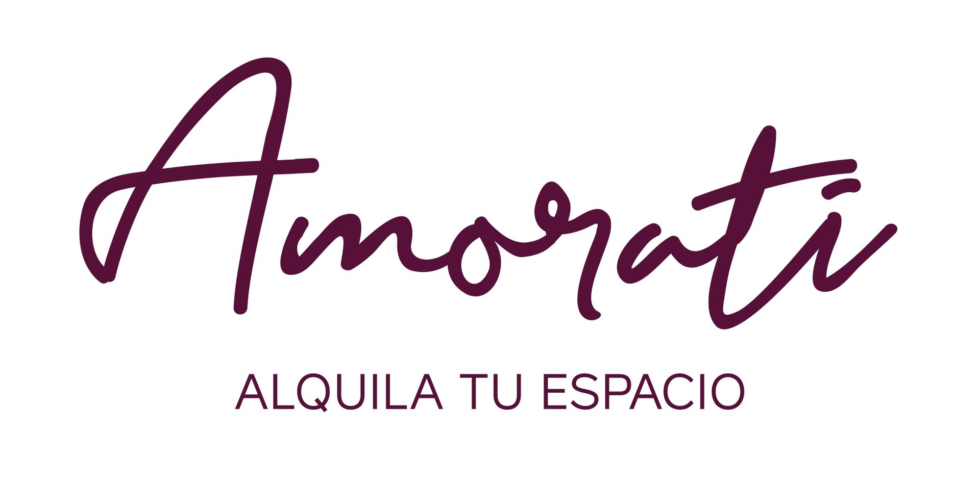 A logo for a company called amorati alquiler tu espacio.