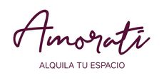 A logo for a company called amorati alquiler tu espacio.