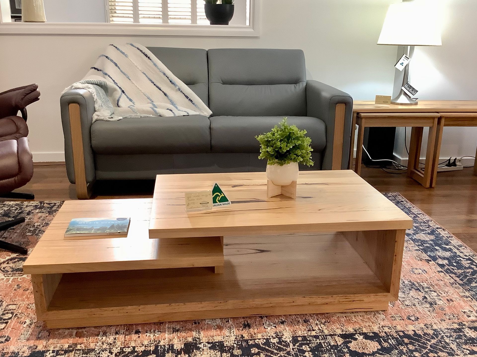 Living Room With Light-wood Coffee Table — Hastings Specialty Furniture In Port Macquarie, NSW