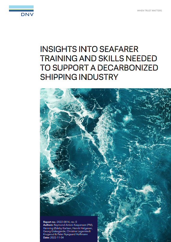 Cover of a DNV report titled