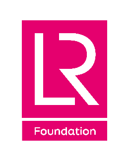 Pink square with white
