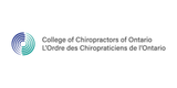 College of Chiropractors of Ontario logo with English and French text on white background
