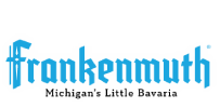 Frankenmuth logo in blue with “Michigan’s Little Bavaria” tagline