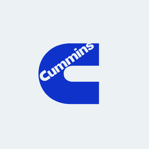 Blue Cummins logo on a white background.