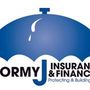 Blue umbrella logo with a water droplet, Blue umbrella logo with a water droplet,