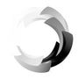 Abstract circular design in shades of gray, rotating clockwise. Abstract circular design in shades of gray, rotating clockwise.