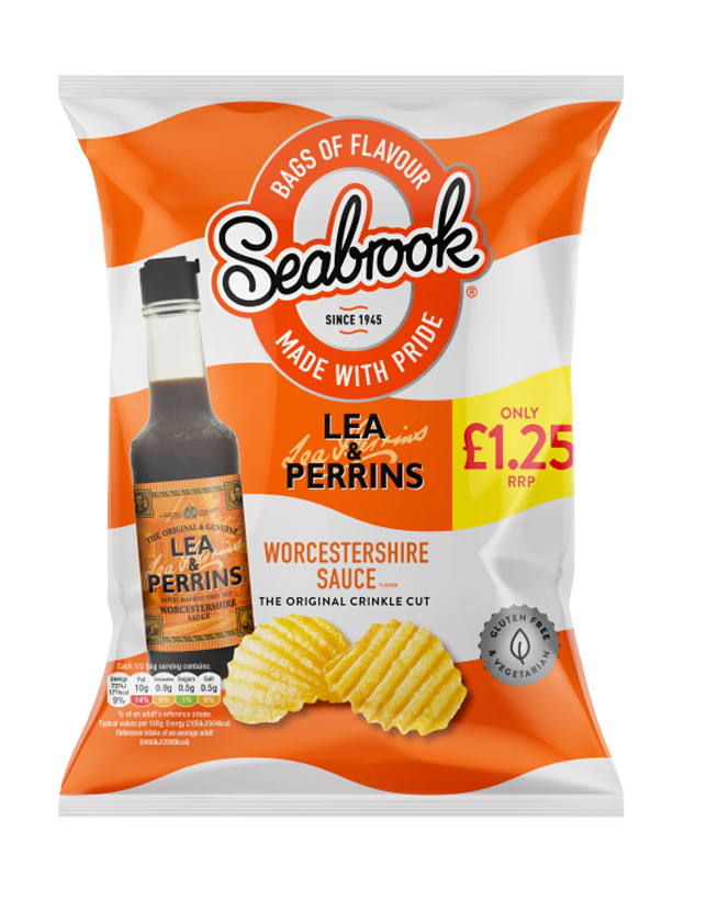 Gluten Free Crisps and Snacks Seabrook Crisps