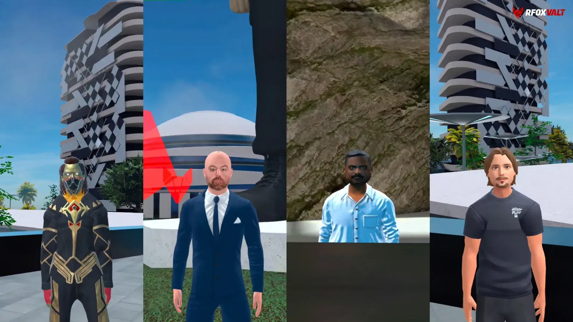 The familiar personalities of the AI NPCs in the RFOX VALT metaverse