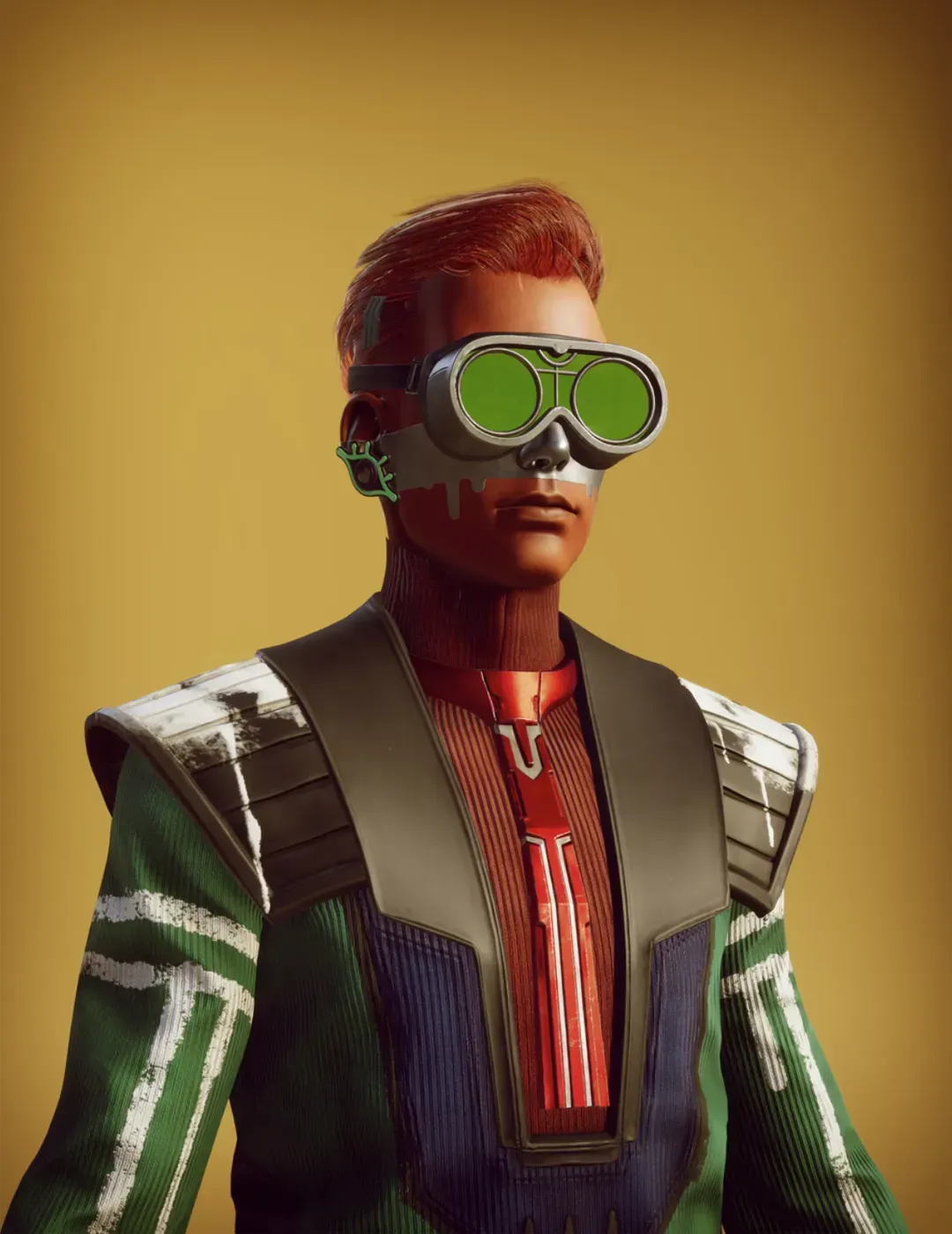 Callinovian CitiXen avatar as an AI NPC in the RFOX VALT metaverse