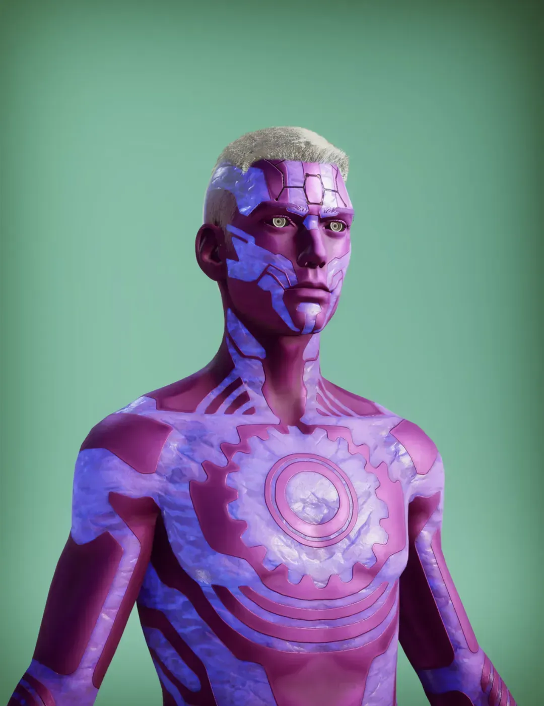 Kolaxyian CitiXen avatar as an AI NPC in the RFOX VALT metaverse