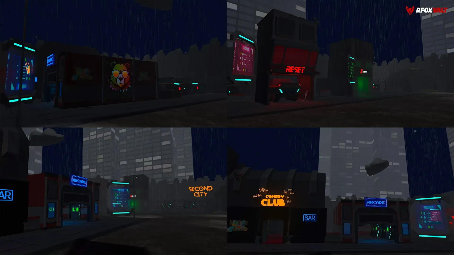 Sneak peak of the DefiBears, the Second City of the new district in the RFOX VALT metaverse