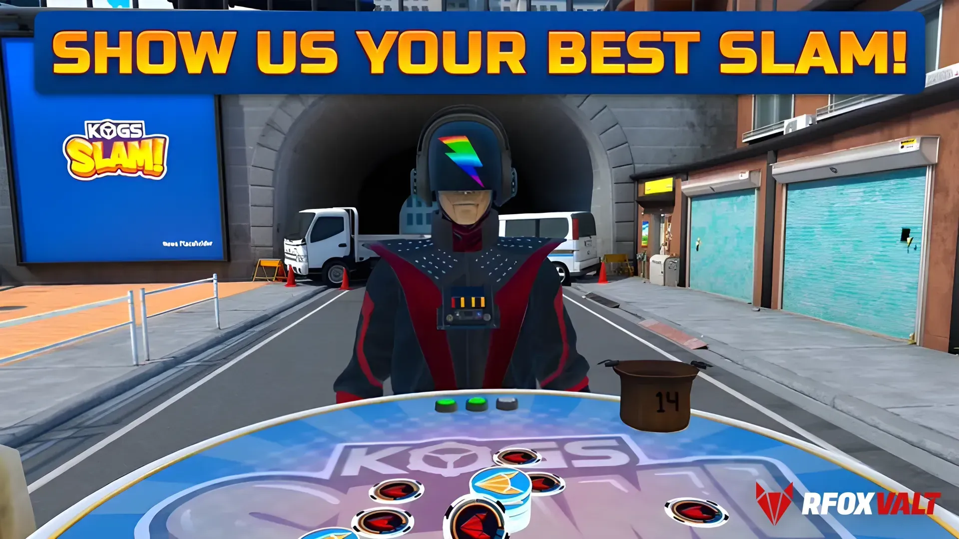 3D KOGs SLAM online virtual reality game in the RFOX VALT metaverse