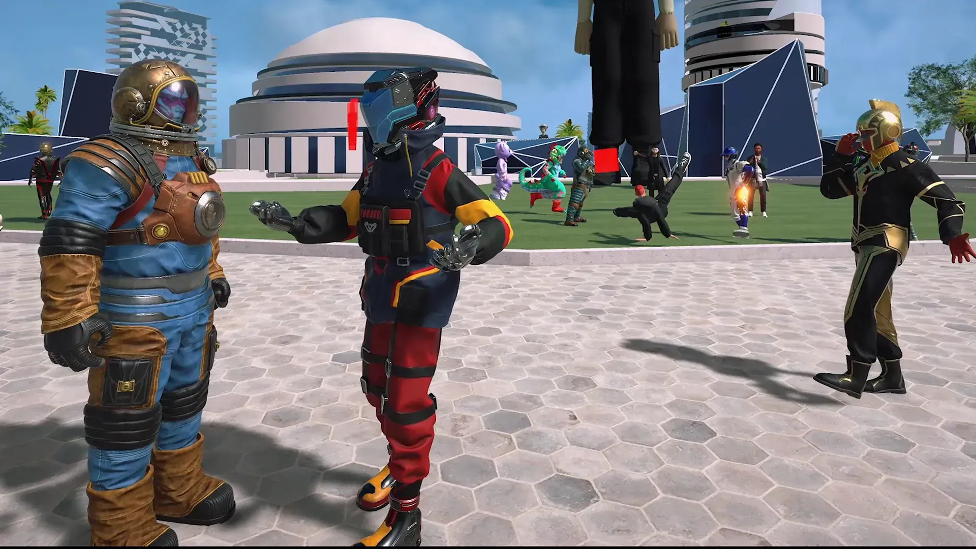 OG CitiXens and avatars roaming around the Qua5ar in the RFOX VALT metaverse
