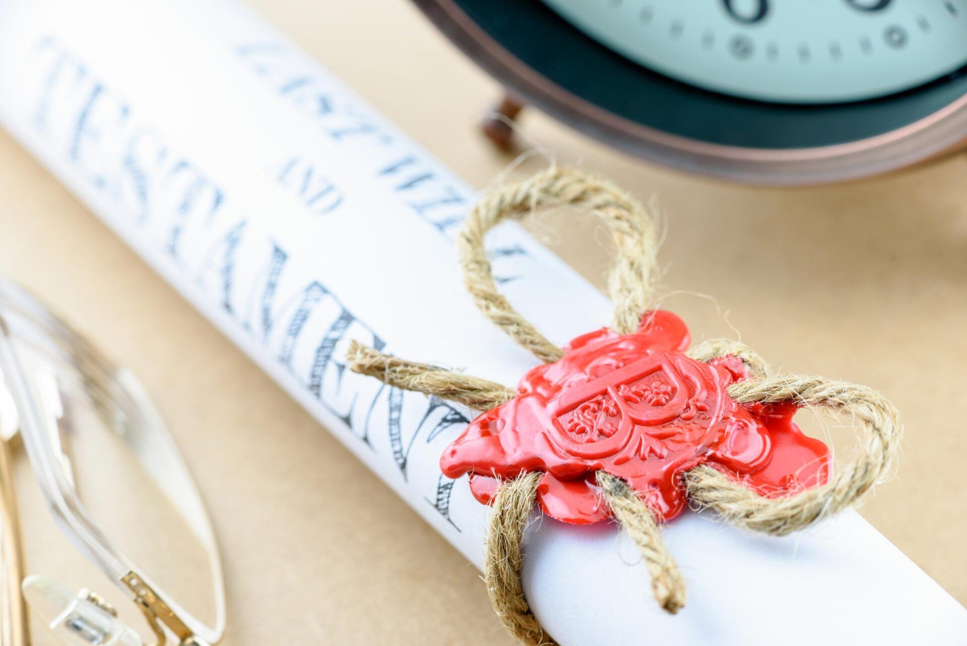 Rolled Up Scroll Of Last Will And Testament — Reno, NV — The Law Office of Carole M Pope, APC