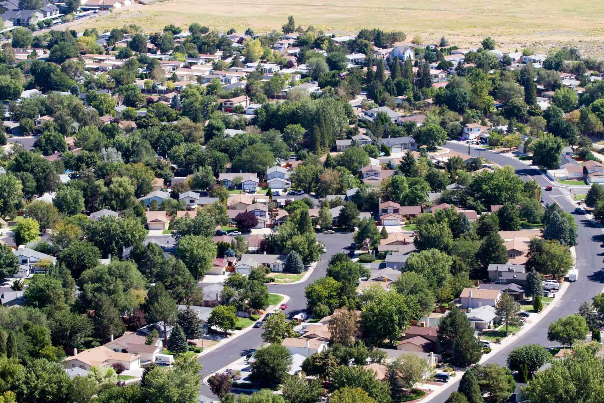 Aerial View Of Neighborhood Suburbs — Reno, NV — The Law Office of Carole M Pope, APC