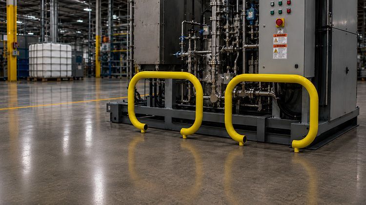 Two Hi Profile Rails Protecing Piping Ft Product Email Newsletter