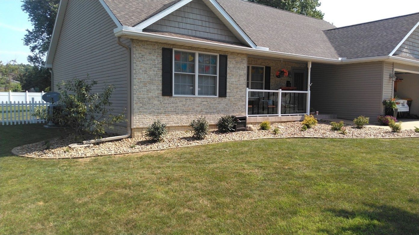 Beautiful Landscape bricking walkway installed in Mapleton, IL - Beal Landscaping