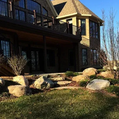 brighton mi stone entryway steps landscaping