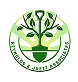 Green circular logo with a stylized tree, leaves, and Arabic text