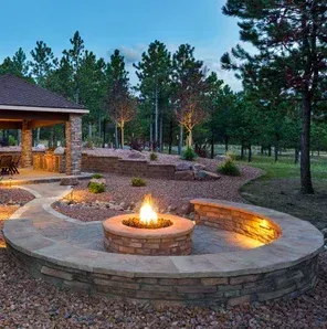 fire pit installation set up in west bloomfield mi