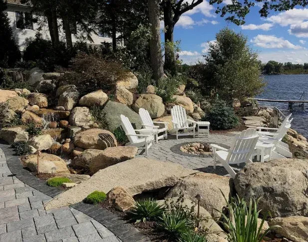 natural boulders for landscaping west bloomfield mi