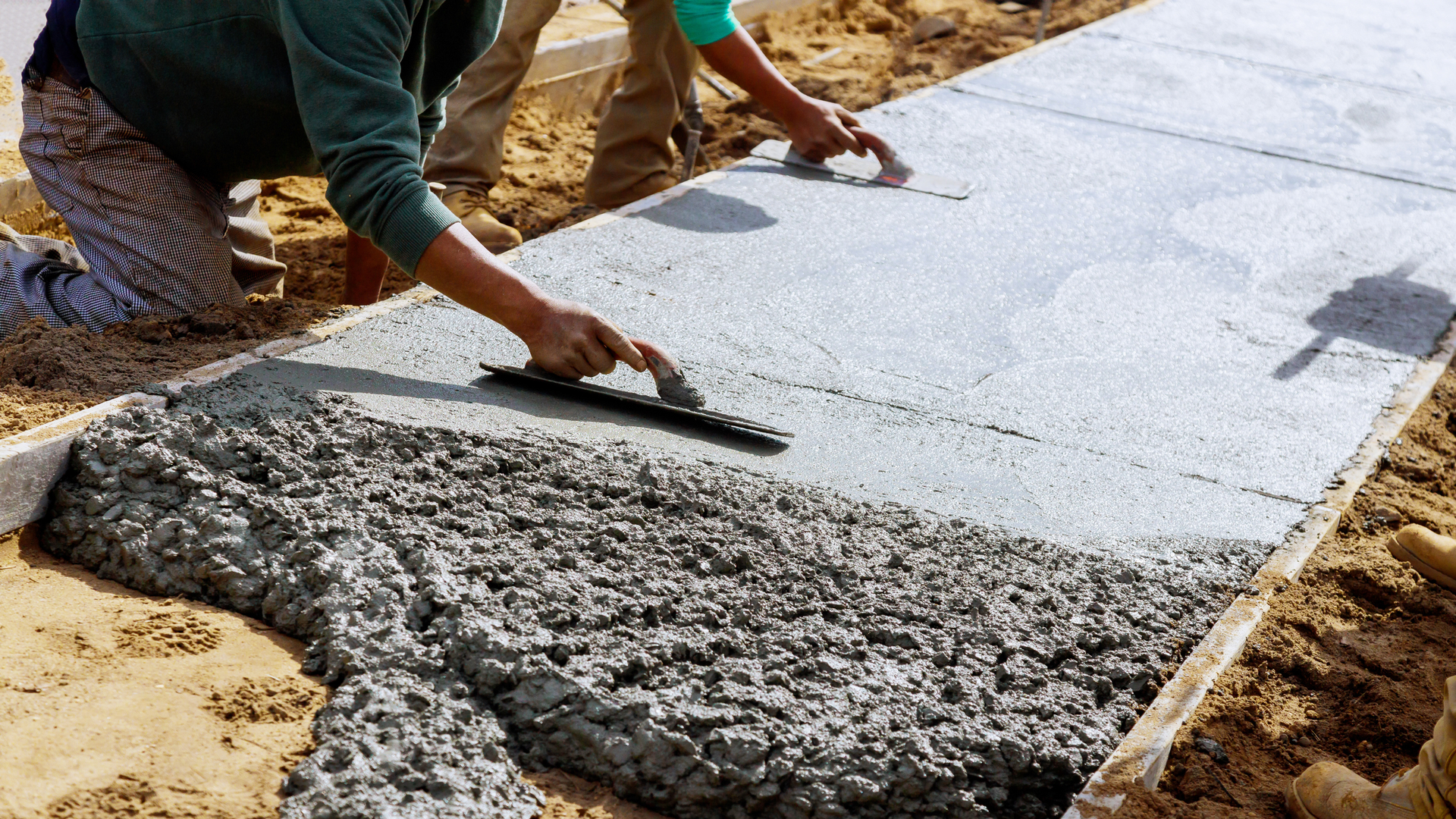 Concrete driveway installation for a residential property in Bellingham WA.