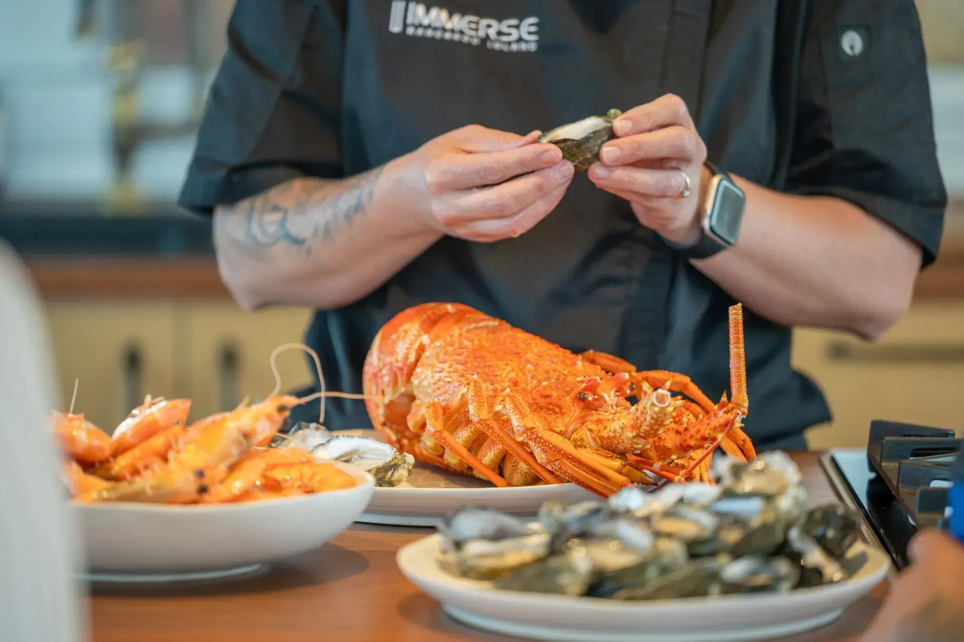 Fresh seafood for lovers