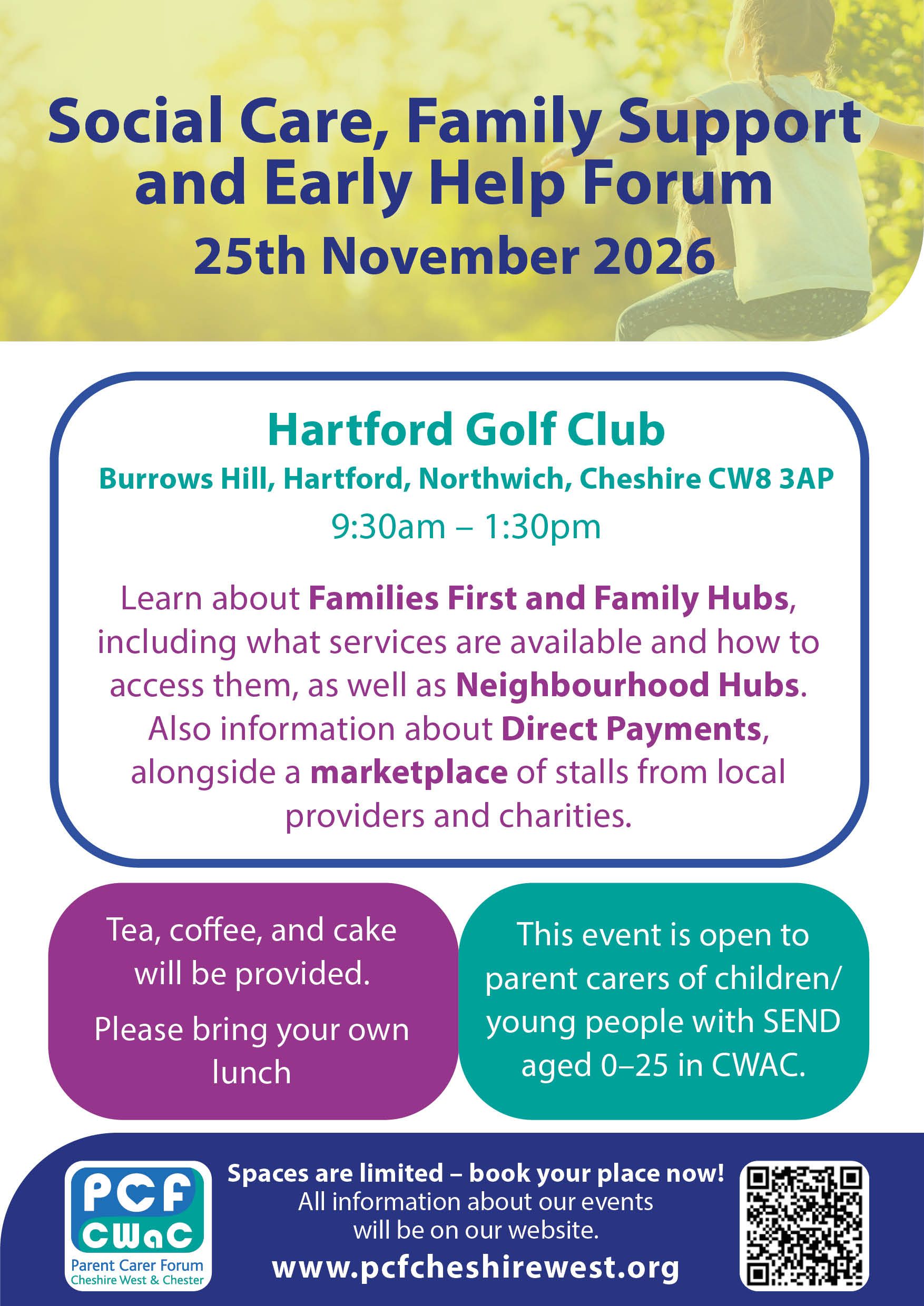 Social Care, Family Support and Early Help PCF Forum CWaC