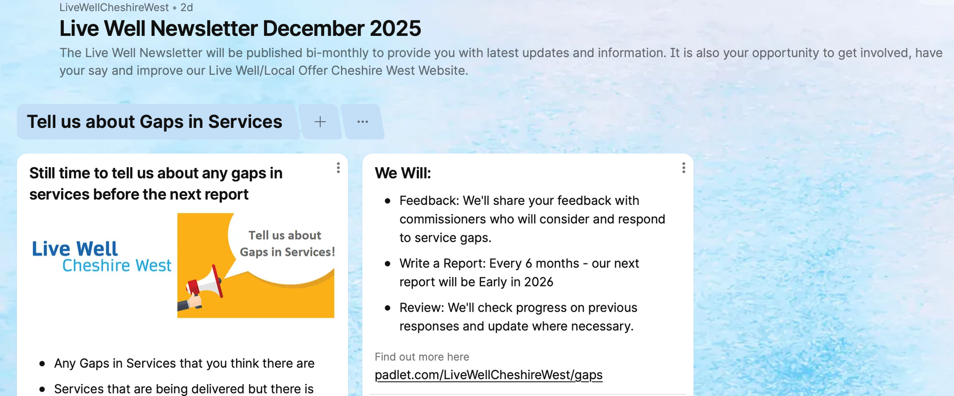 CWaC Newsletter