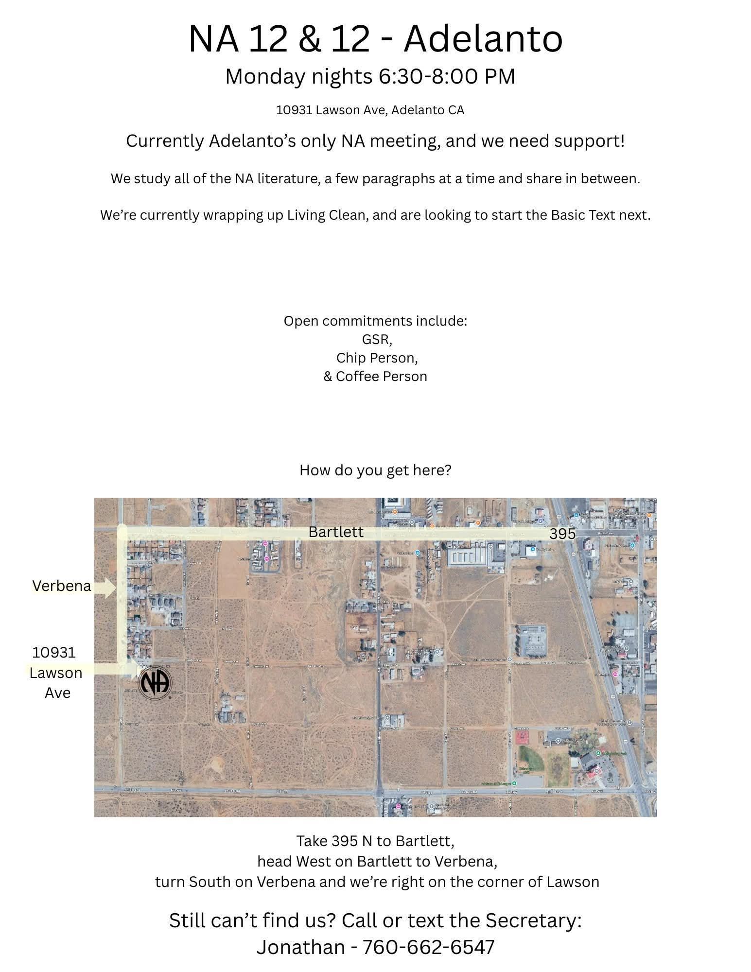 NA 12 & 12 Meeting