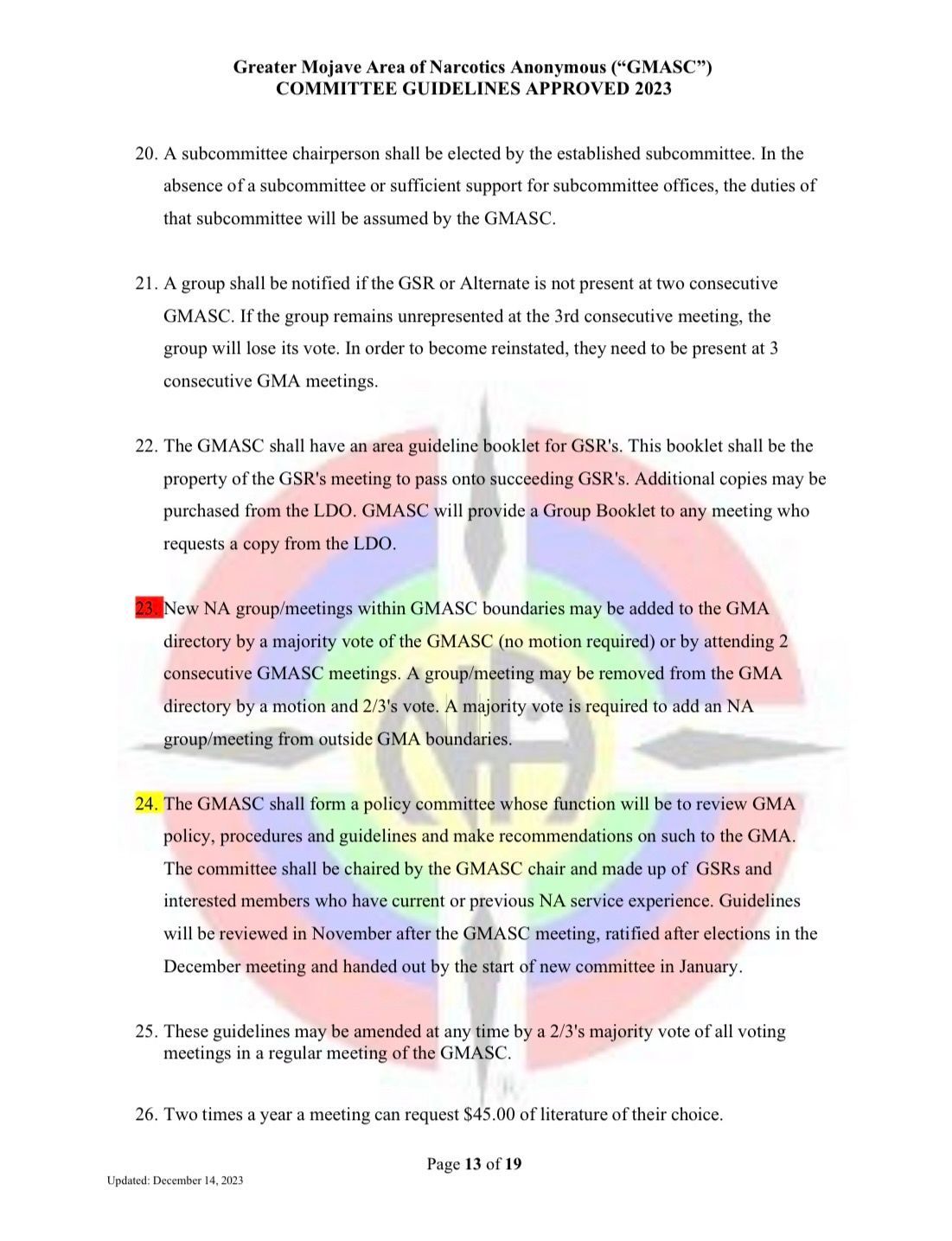 ASC Guidelines