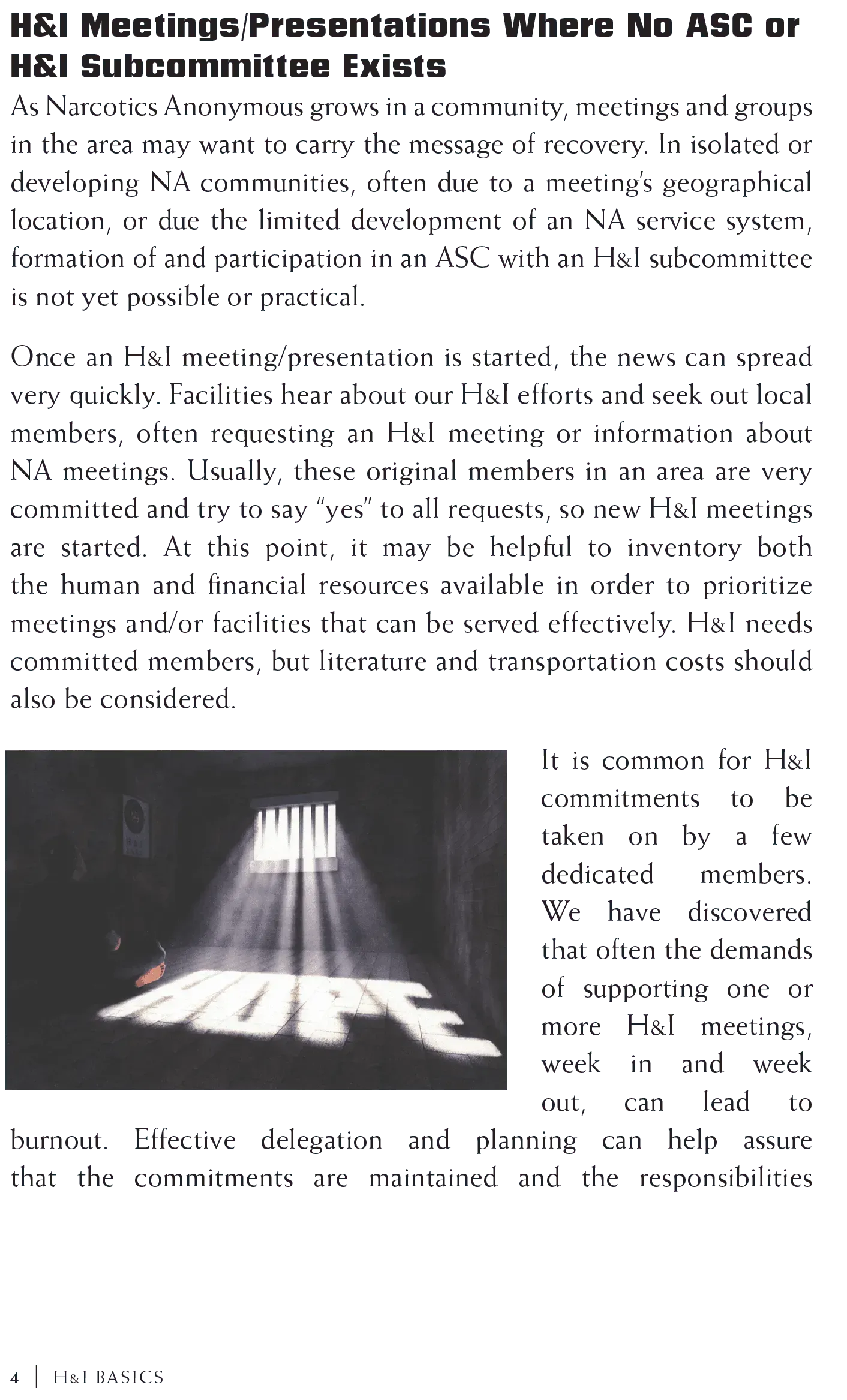 H&I Info
