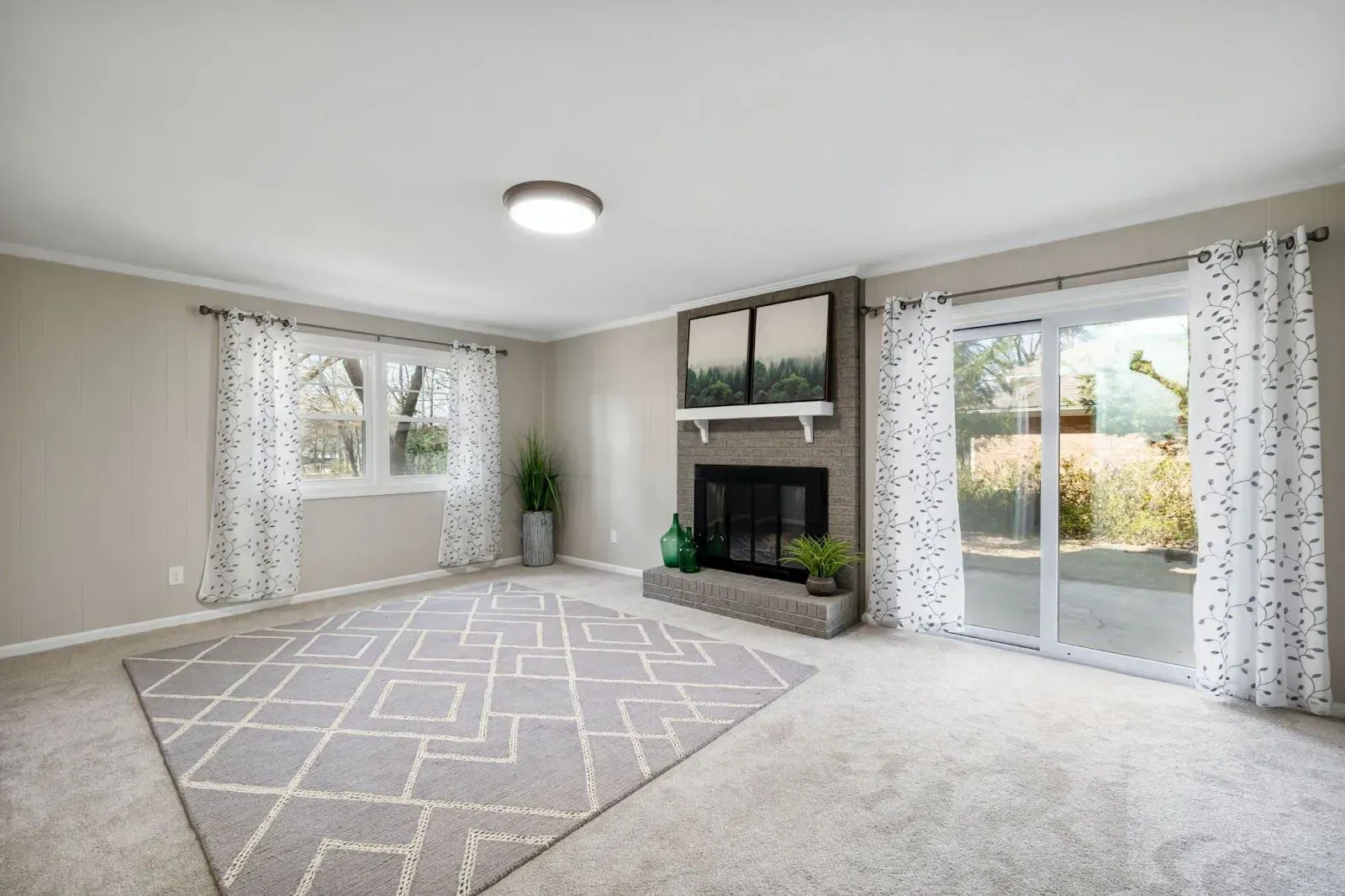 tubular skylight installed in living room