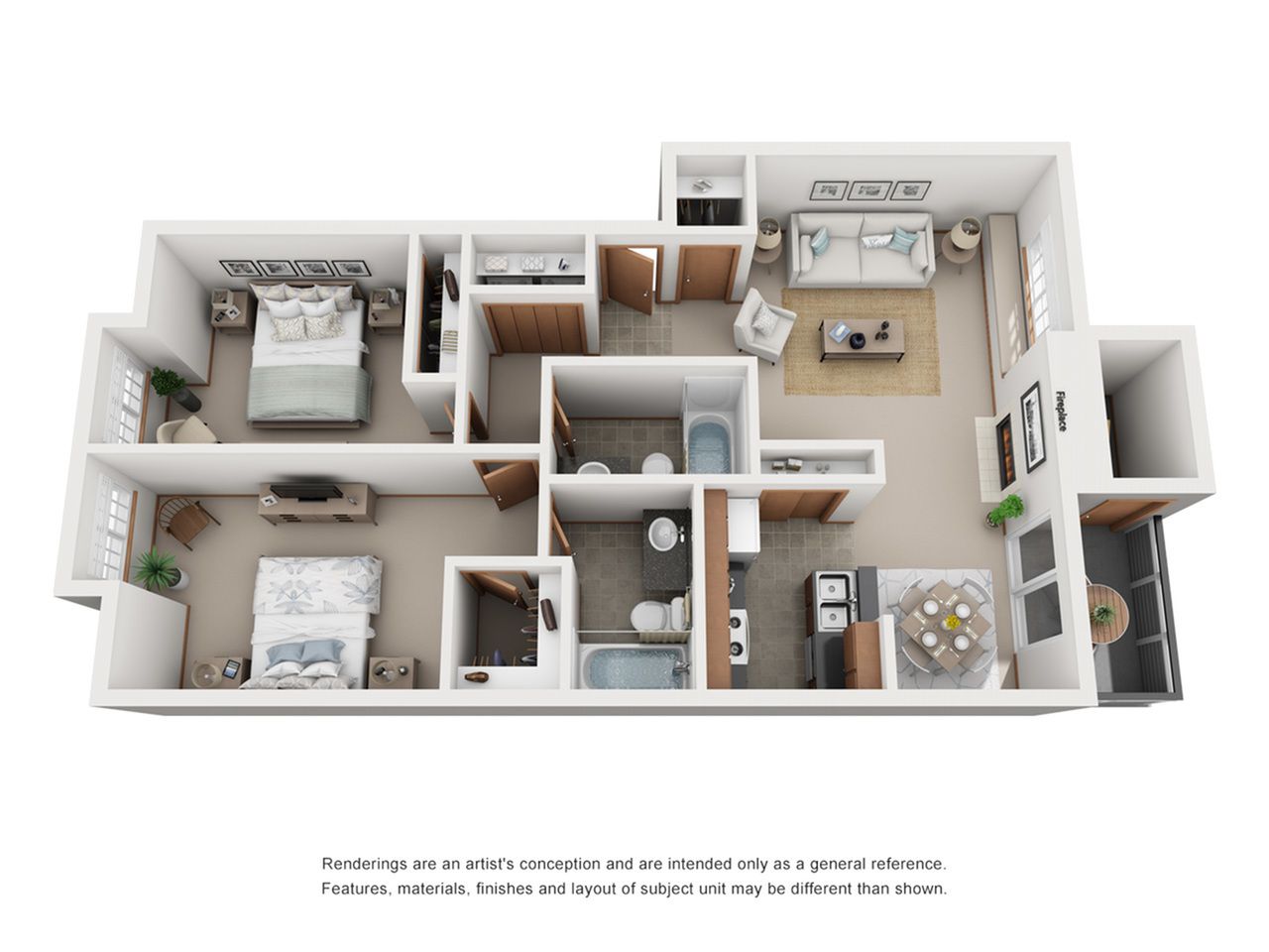 Harbor Village Apartments Floor plan 2